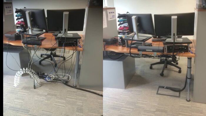 Clean rack and labeled cabling