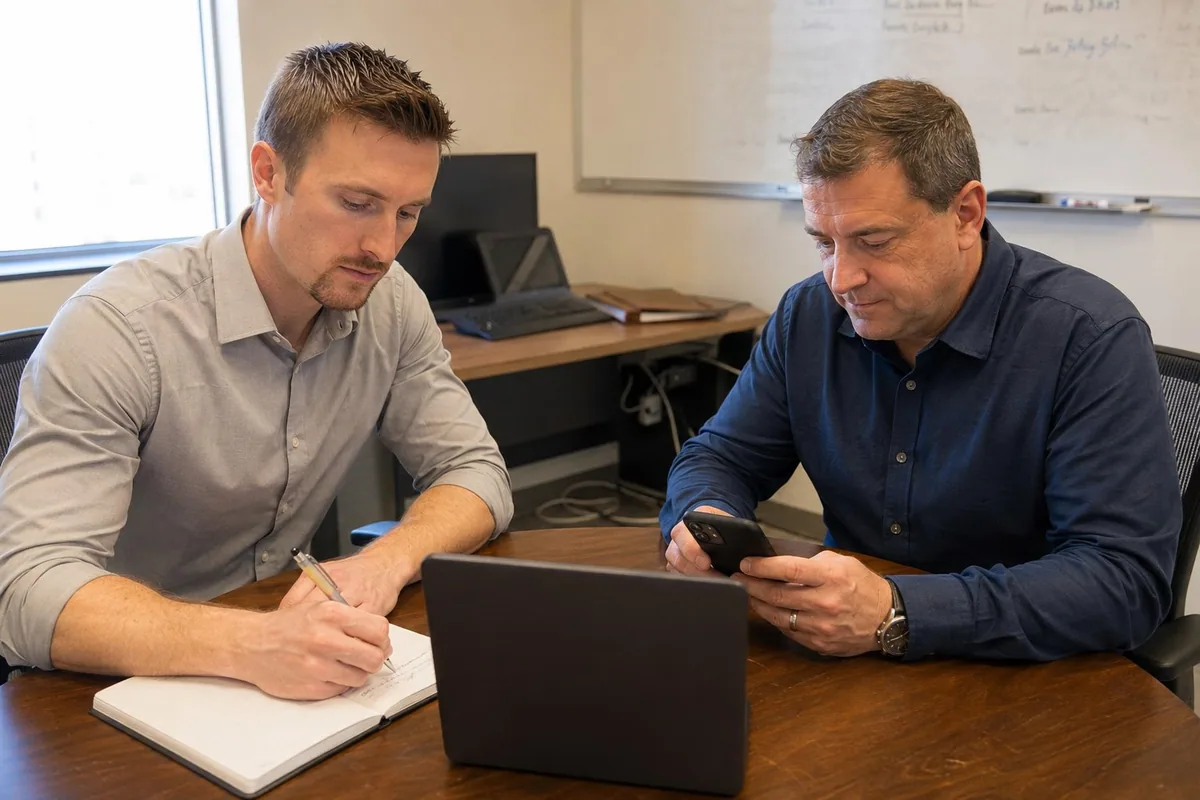 checking account access and security details before an employee starts